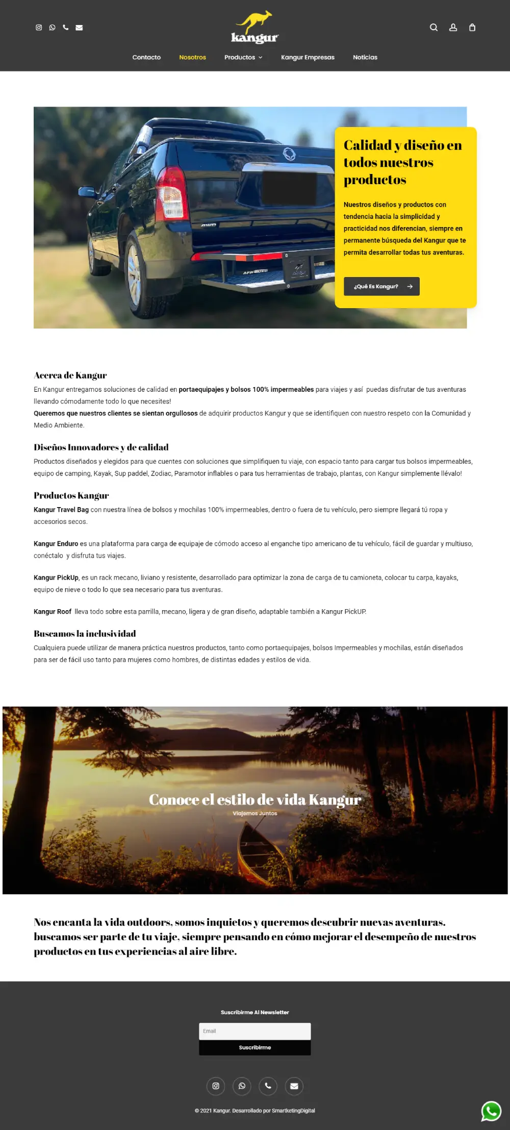 Kangur - sitio desarrollado por Risi.cl y Smartketingdigital