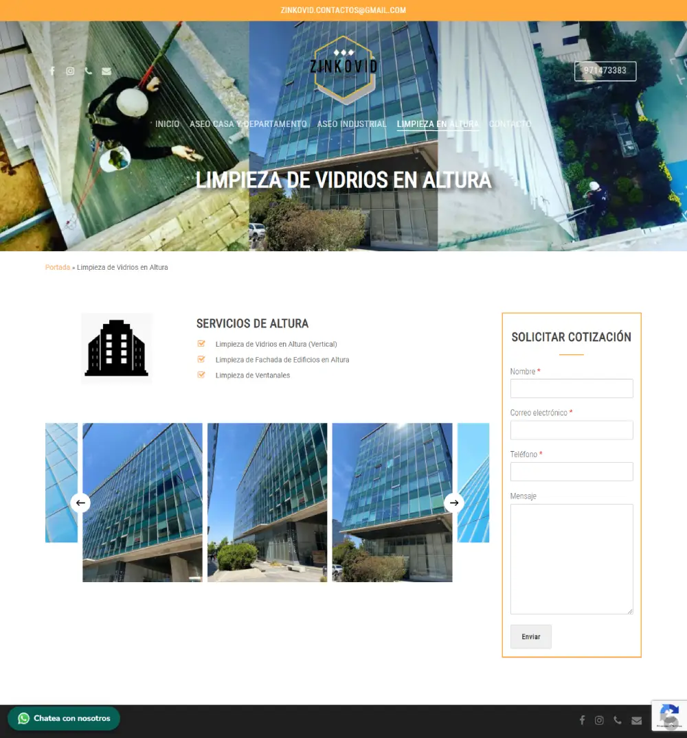 Zinkovid Limpieza - sitio desarrollado por Risi y Agencia BTL (1)
