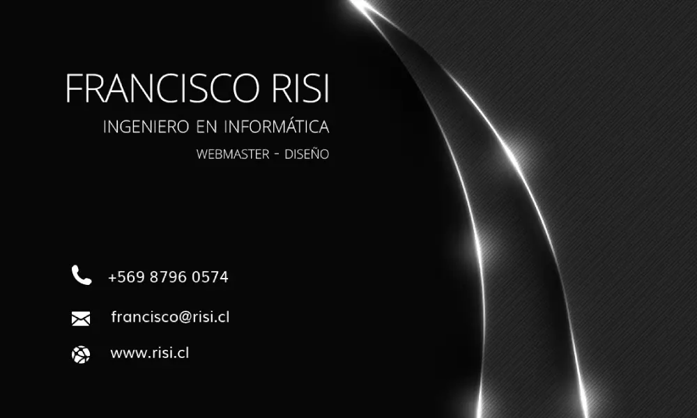 Diseño de tarjetas de presentación en Risi.cl